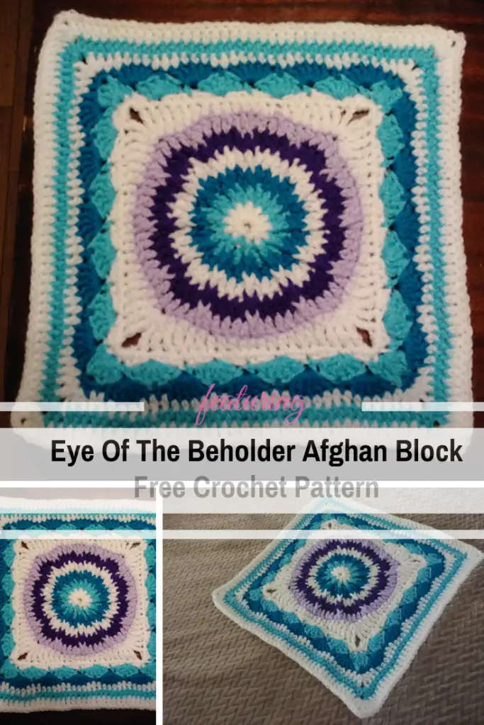 Beautiful Crochet Square Made Working In The Rounds