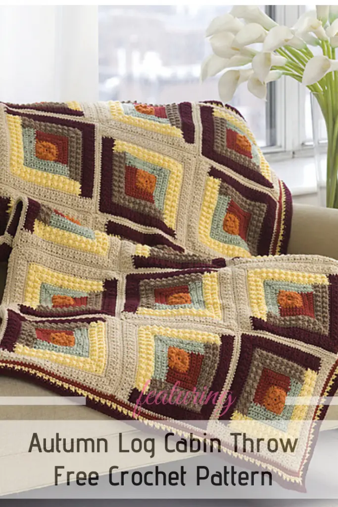 Fabulous And Easy Log Cabin Crochet Pattern To Take On The Go