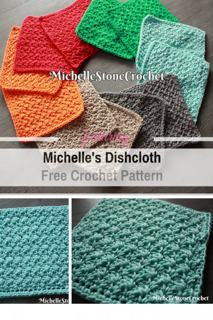 Really Pretty Crochet Dishcloth Free Pattern - Create Stacks Of These Cloths For Gifts!