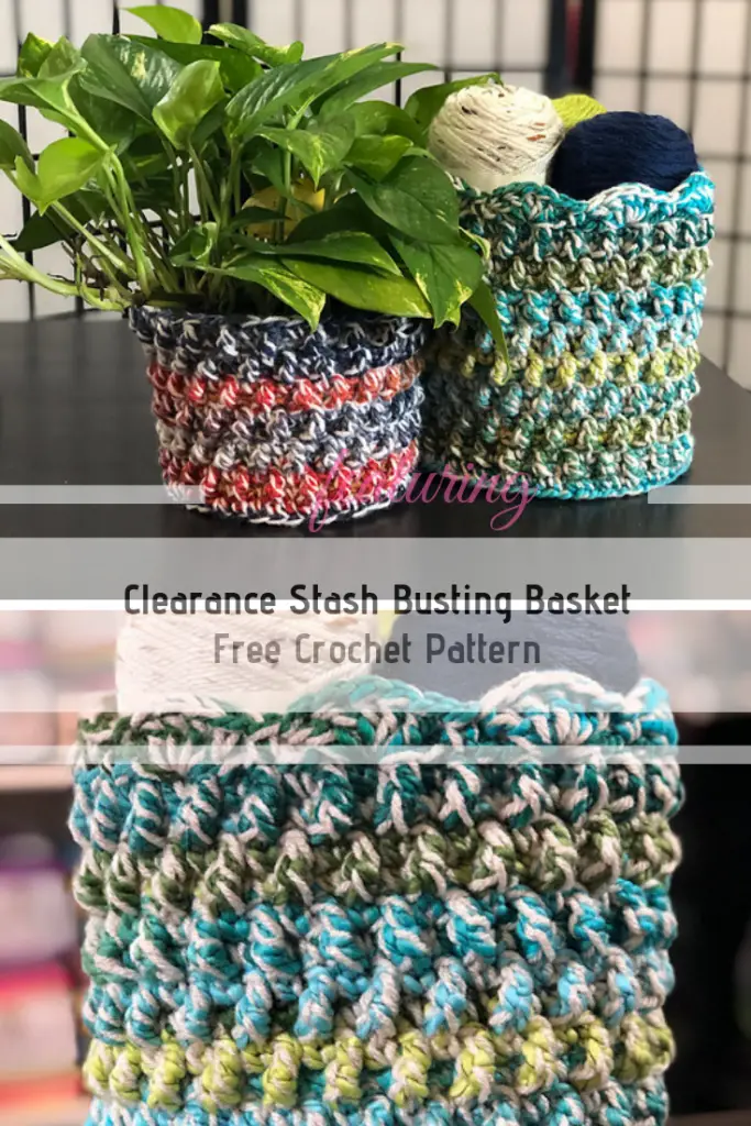 Cute Stash Basket Crochet Pattern To Use For Storage And Decor In Your Home