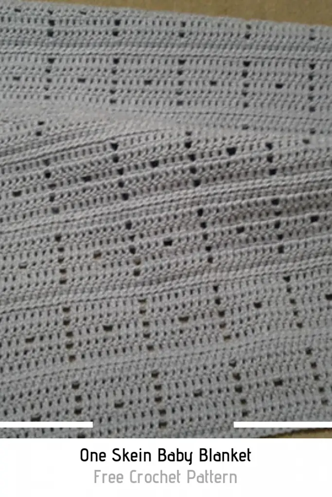 One Skein Baby Blanket Free Crochet Pattern