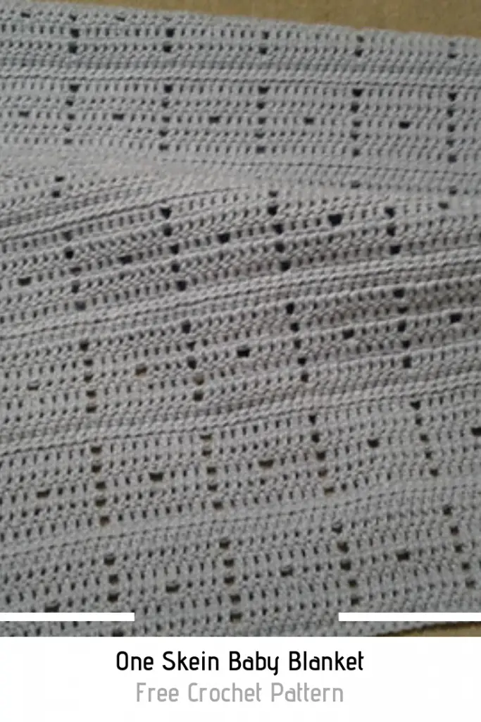 Super Simple One Skein Baby Blanket Daily Crochet