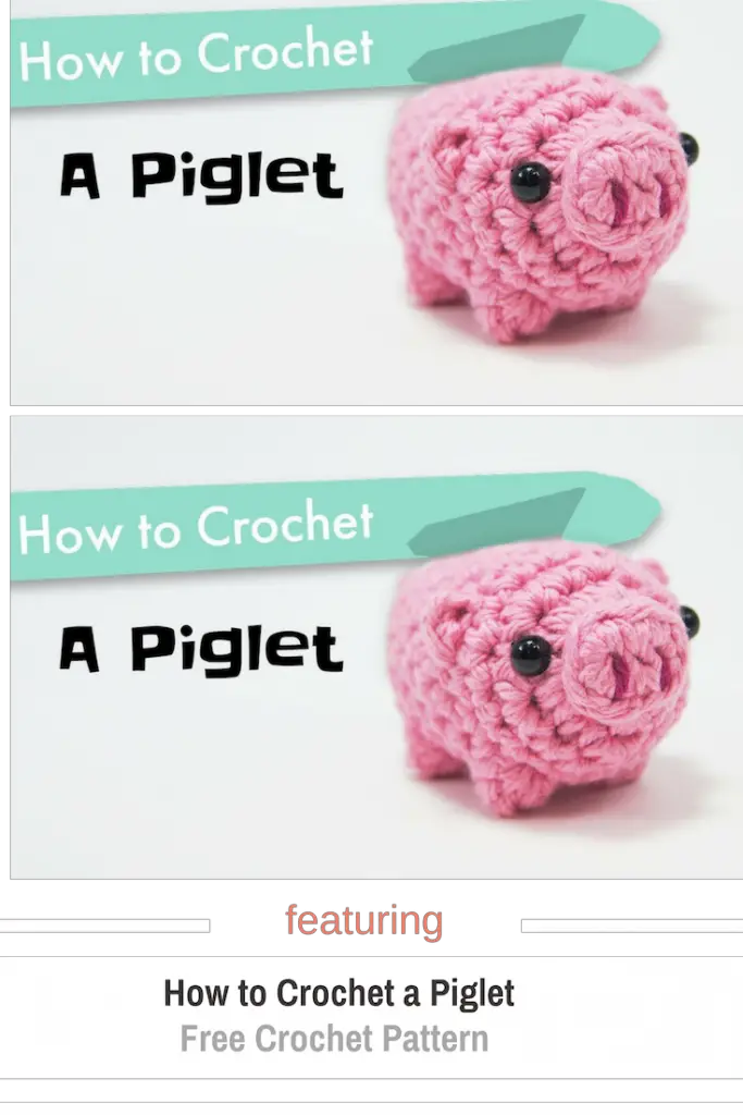 Cute Little Crochet Pig Amigurumi Pattern