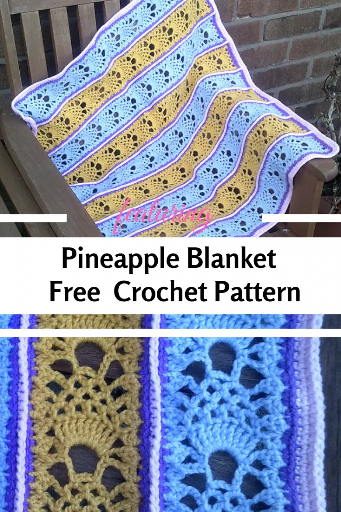  This Cute Pineapple Blanket Crochet Pattern Is Perfect To Create Spectacular Gifts
