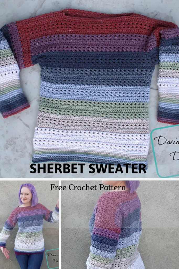 This Spring Sweater Crochet Pattern Is Sweet Like The Sherbet !