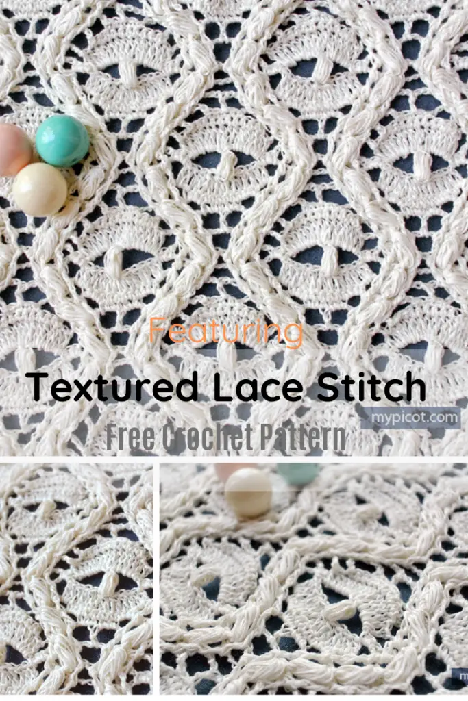 Learn A New Crochet Stitch: Crochet Textured Lace Stitch