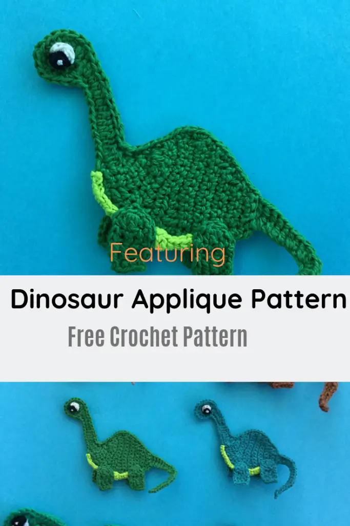 Cutest Dinosaur Applique Pattern For All Dinosaur Loving Kids Of Any Age