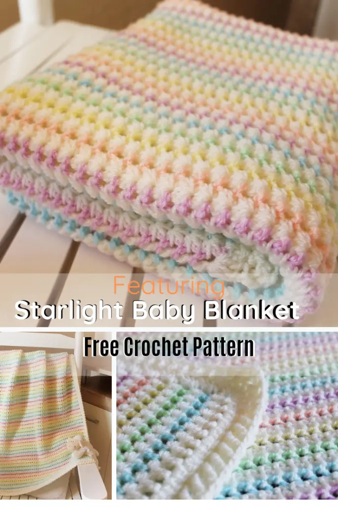 Adorable Starlight Baby Blanket Free Pattern Daily Crochet