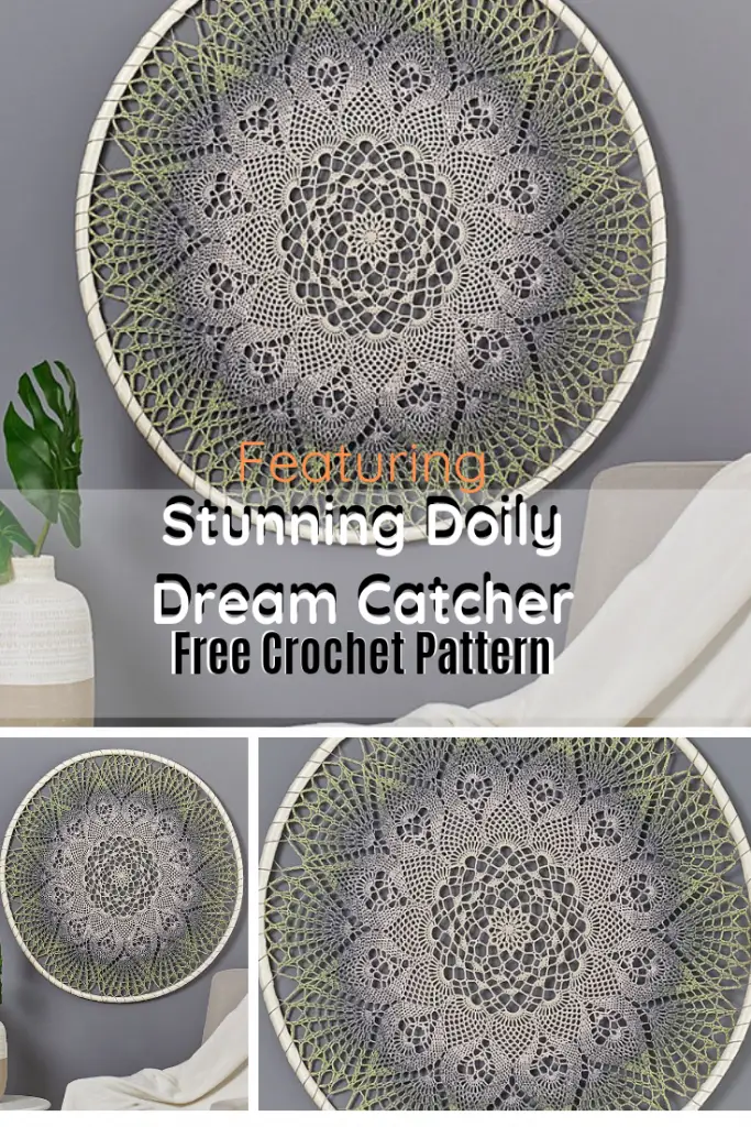 Stunning Doily Dream Catcher Wall Hanging Is A Great Way To Have Your Home Reflect Your Personality And Taste