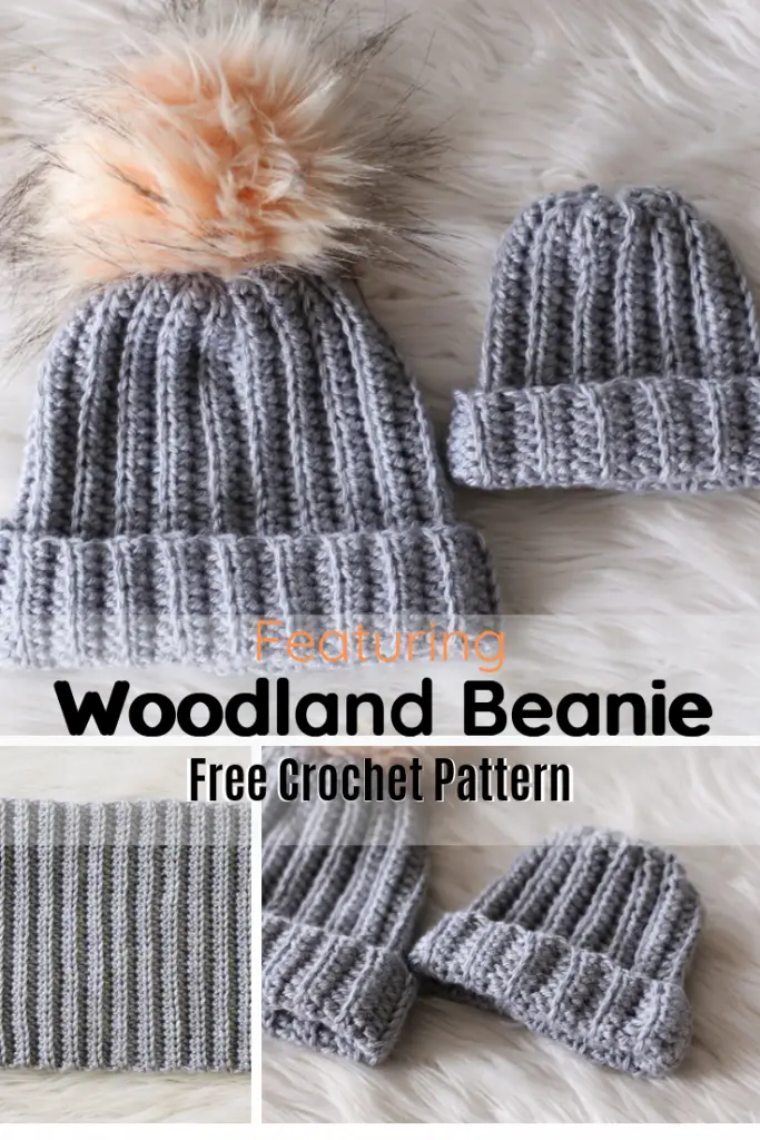 Easy And Quick Crochet Ribbed Beanie Hat Pattern