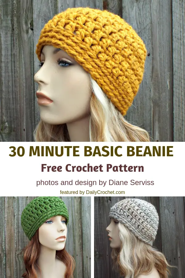 This 30 Minute Basic Bulky Beanie Is The Perfect Last Minute Gift