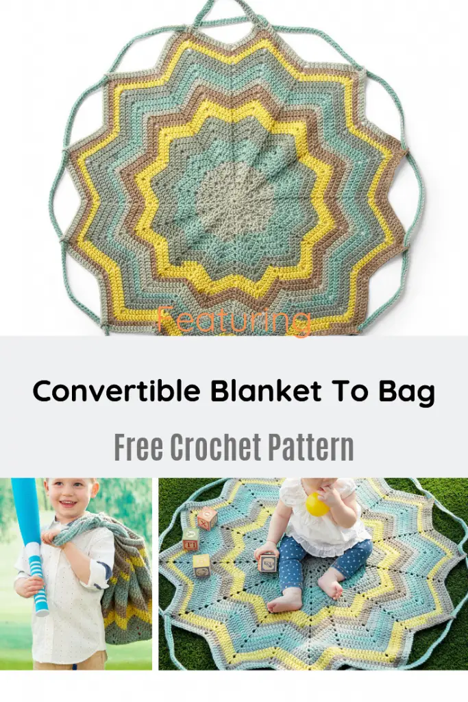 Easy Convertible Blanket To Bag Free Crochet Pattern