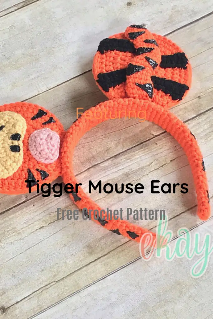 Super Cute Crochet Headband With Tigger Mouse Ears
