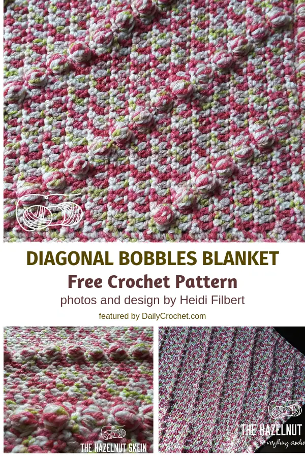 Fabulous Crochet Diagonal Rows Baby Blanket Free Pattern Great For Tummy Time