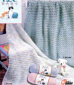 Quick Crochet Baby Blanket Pattern For Beginners- Quick As a Wink Baby Blanket