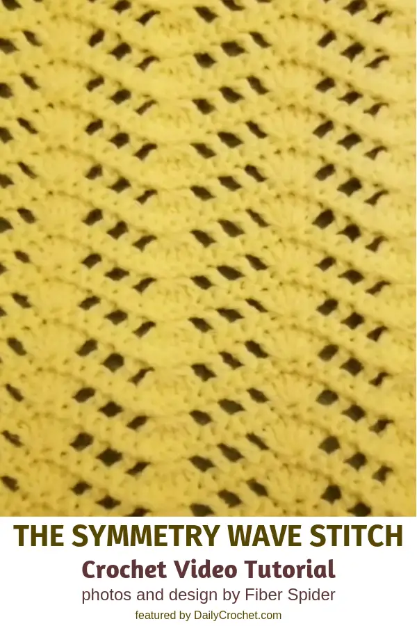 Learn A New Crochet Stitch: The Symmetry Wave Stitch Crochet