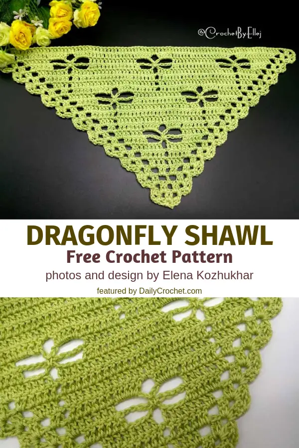 This Crochet Dragonfly Stitch Shawl Will Delight Any Dragonfly Lover Out There!