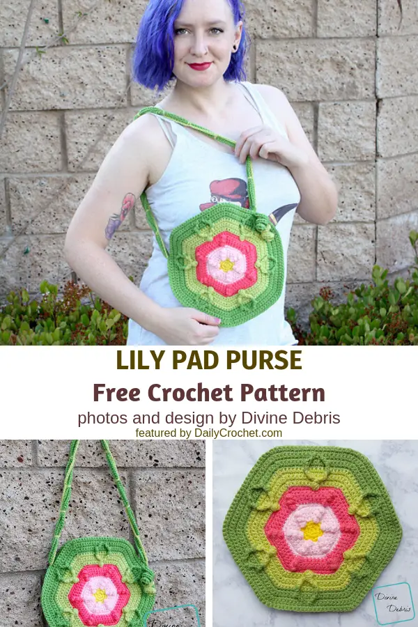 Fun, Textured, And Surprisingly Easy To Make Flower Bag Crochet Pattern