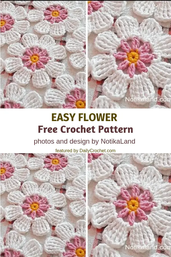 Easy Crochet Flower Pattern