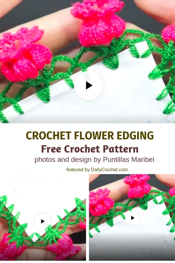 Spectacular Crochet Flower Edging For Just About Any Project