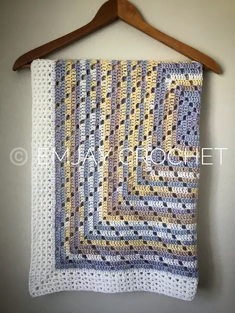 Easy Crochet Baby Blanket Free Pattern-2 Row Repeat Crochet Patterns
