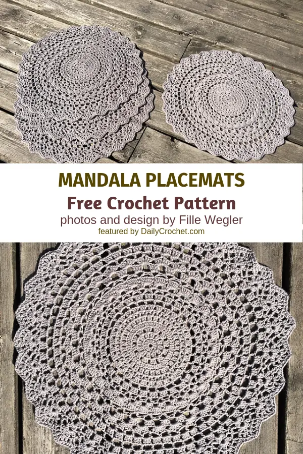 Crochet Mandala Placemats To Decorate Your Table In Style Daily Crochet