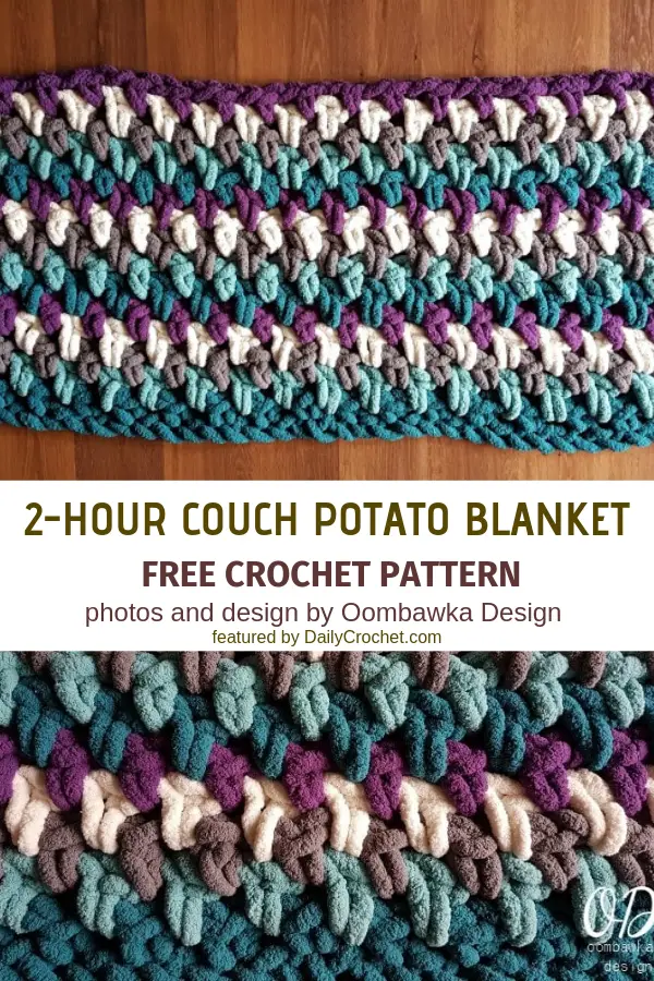 Easy 2-Hour Crochet Blanket To Make In Front Of The TV
