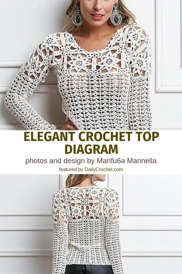 Elegant Crochet Top Diagram