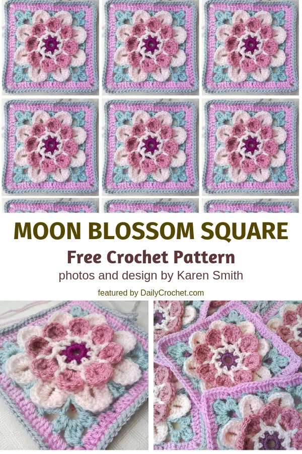Cutest Flower Crochet Afghan Square Ever!