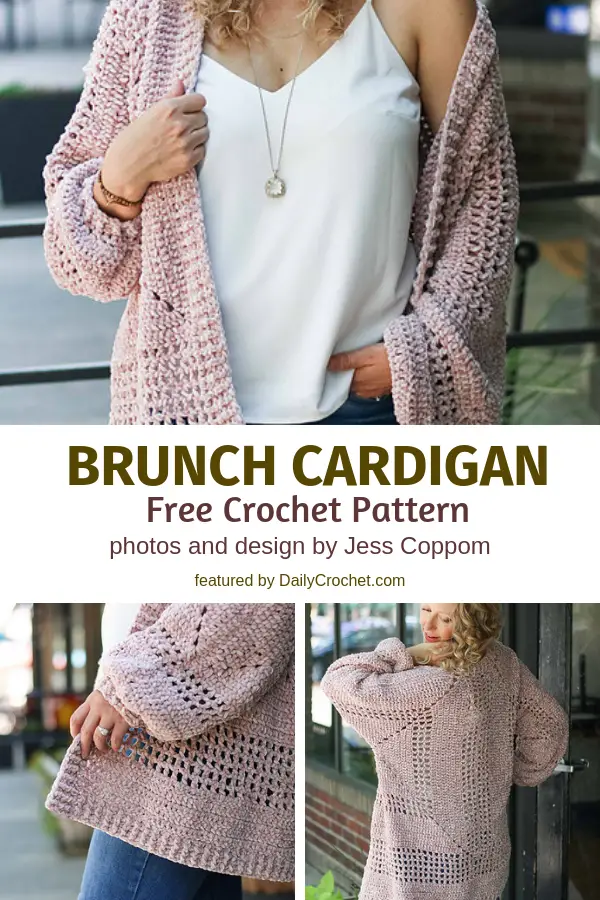 Simple Crochet Hexagon Sweater Free Pattern For Brunch