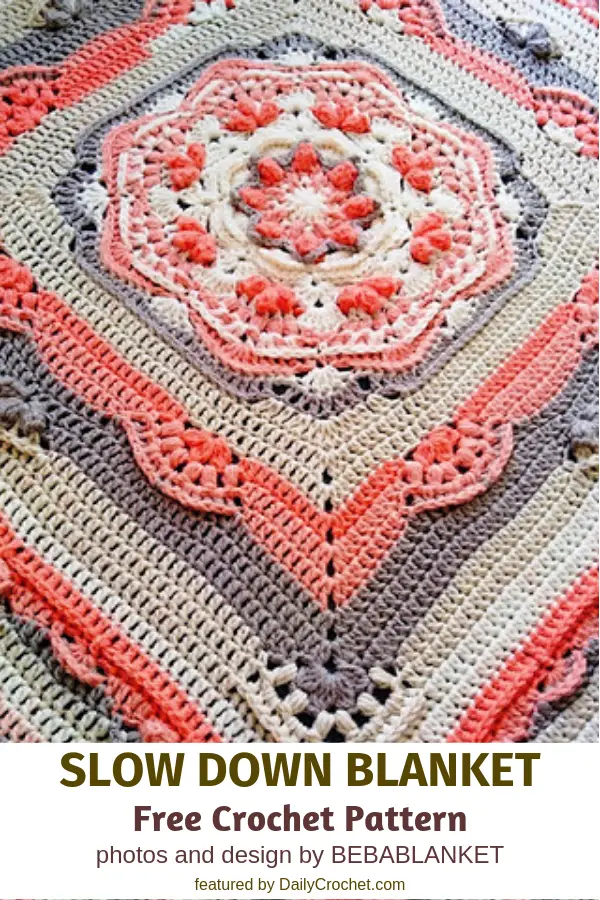 Relaxing Blanket Free Crochet Pattern