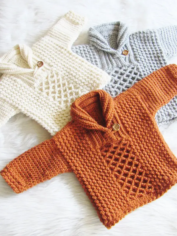 Cozy Crochet Baby Boy Sweater Pattern