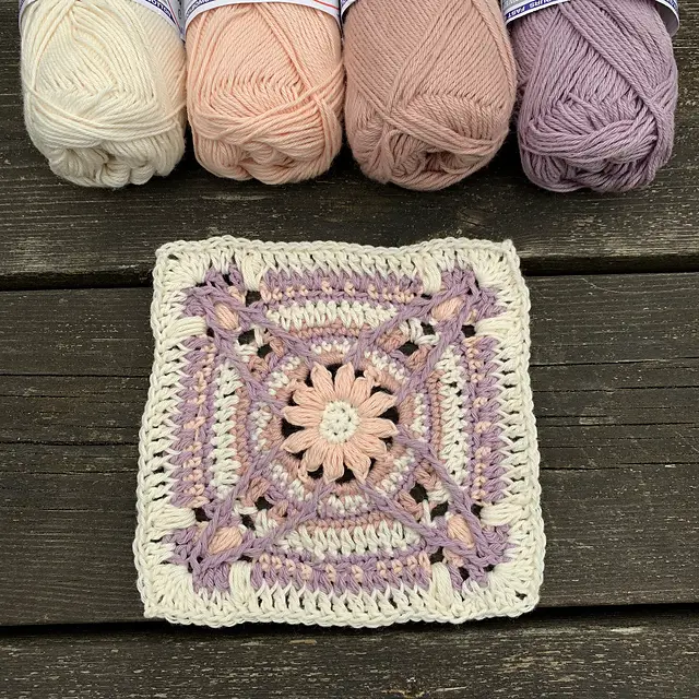 Cutest Crochet Flower Granny Square For Your Creative Projects
