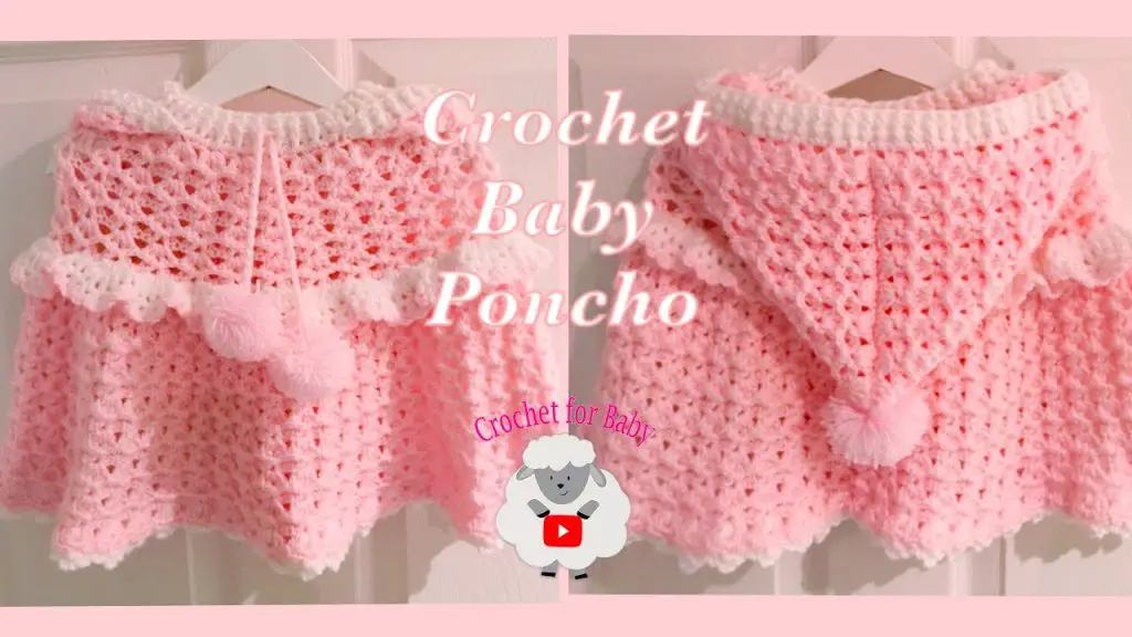 Easy Toddler Hooded Cape Crochet Pattern [Video Tutorial]