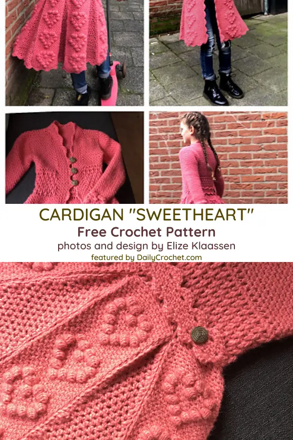 Beautiful Crochet Cardigan For Girls