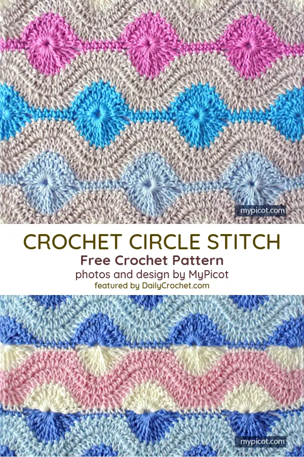 Learn A New Crochet Stitch: Crochet Circle Stitch