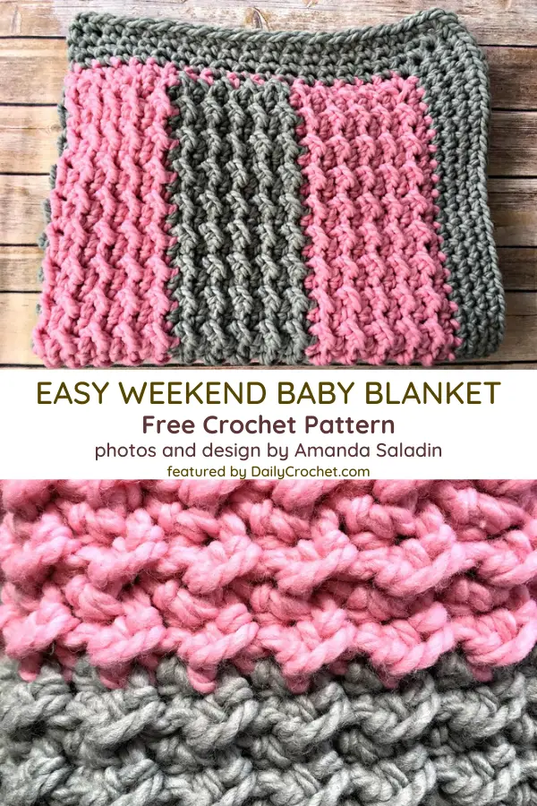 Easy Super Bulky Yarn Baby Blanket Pattern