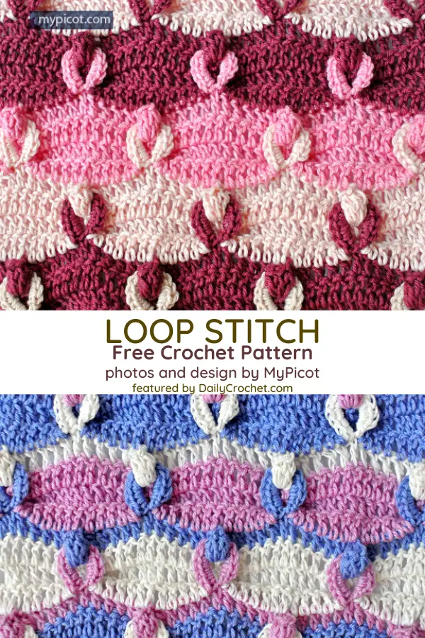 Learn A New Crochet Stitch: Crochet Loop Stitch