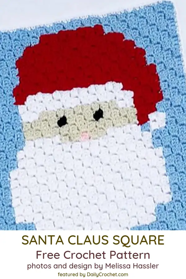 Free C2C Crochet Graphgan Pattern Featuring Santa Claus