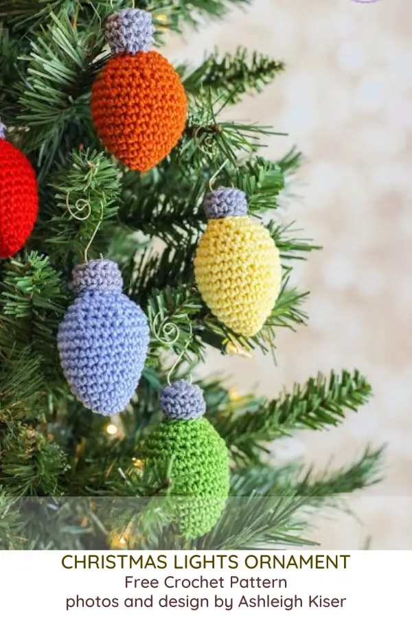 Crochet Christmas Light Ornaments- 12 Crochet Christmas Ornaments to Make Your Christmas Fun