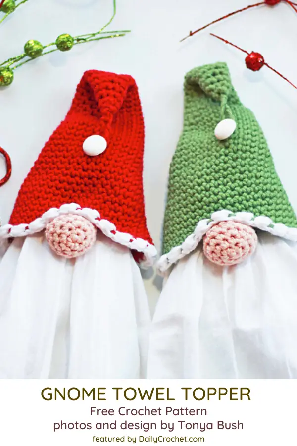 Crochet Christmas Towel Topper Perfect For Craft Shows