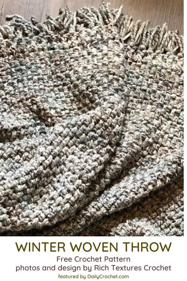 Mindless Super Bulky Yarn Throw Pattern Daily Crochet