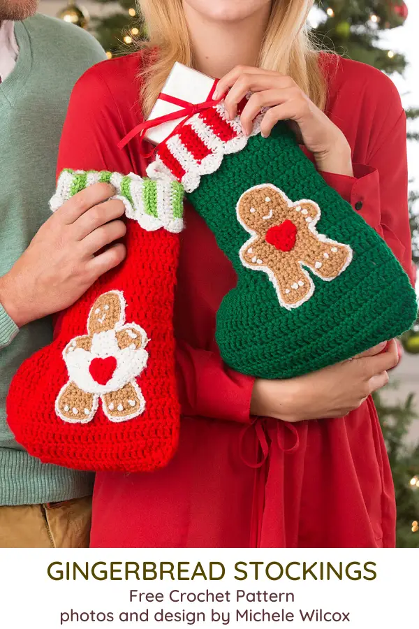Gingerbread Crochet Stocking Pattern