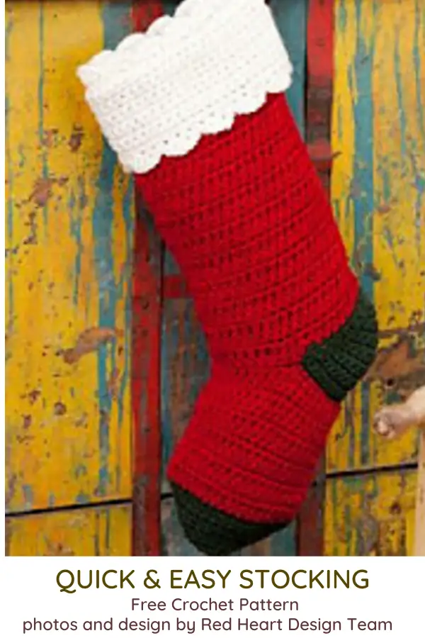 Easy Crochet Stocking Free Pattern