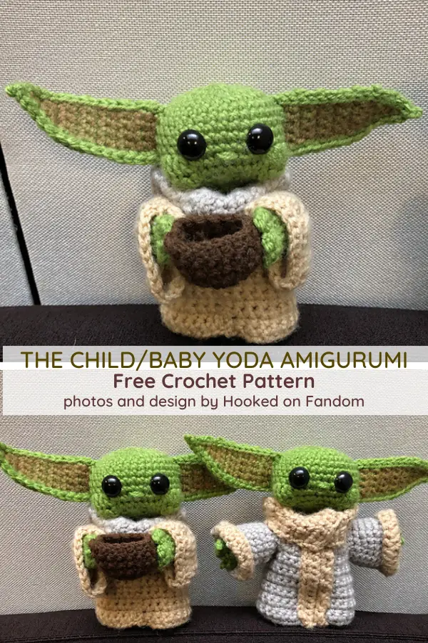 Baby Yoda Free Crochet Pattern- So Cute, Look At The Wee Face!