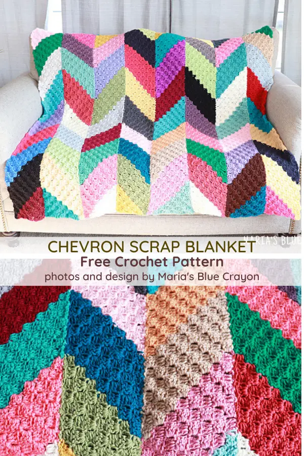 The Perfect C2C Scrap Blanket For Your Leftover Bits Of Yarn