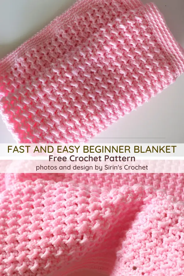 Fast And Easy Crochet Baby Blanket For Beginners
