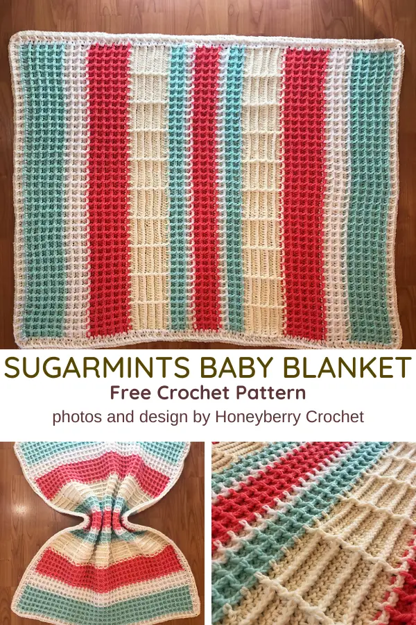 Beautifully Textured Waffle Baby Blanket Crochet Pattern Daily Crochet