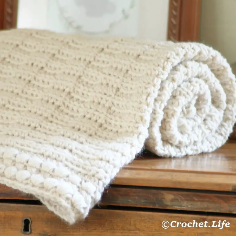 Textured Crochet Baby Blanket Pattern