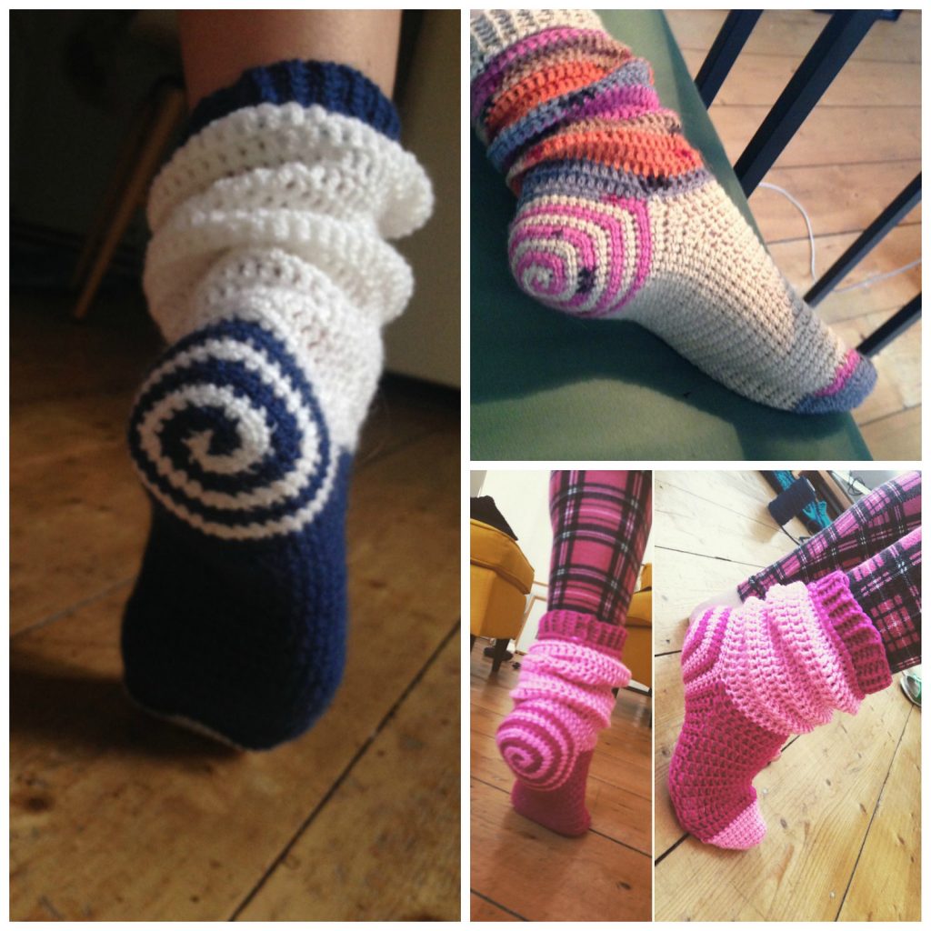 Spiral Socks Crochet Pattern